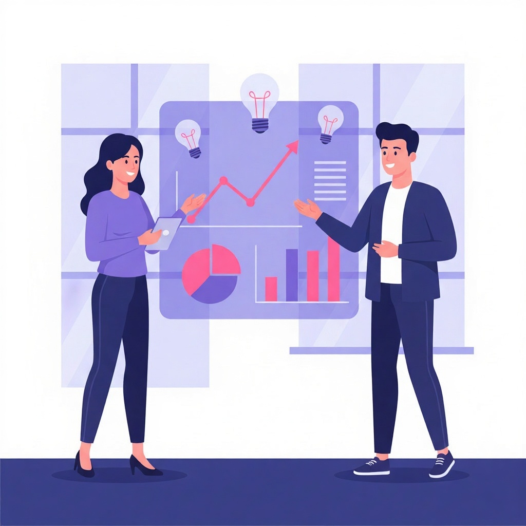 Ilustración de personas colaborando